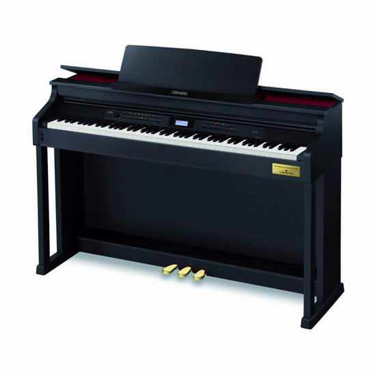  补货！Casio 卡西欧 AP470BK 88键重锤 专业电钢琴6.2折 1425.7加元包邮！