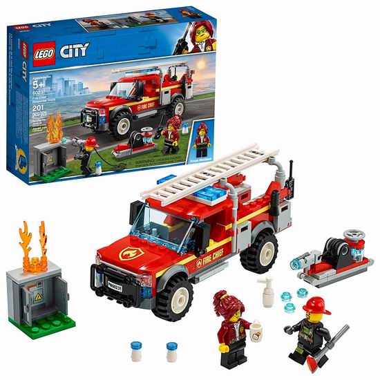  历史最低价！LEGO 乐高 60231 消防队长应急卡车（201pcs）6.2折 24.94加元！