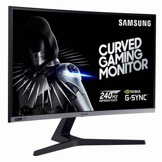  金盒头条：史低价！Samsung 三星 LC27RG50FQNXZA 27英寸 240hz 曲面屏游戏显示器 6.3折 298加元包邮！