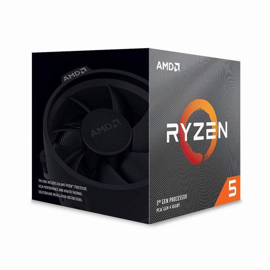  AMD Ryzen 锐龙 5 3600X 台式处理器 239.99加元包邮！