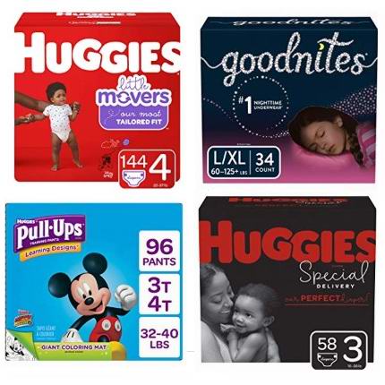  金盒头条：精选 Huggies、Goodnites、Pull ups 品牌婴幼儿纸尿裤5.8折起！