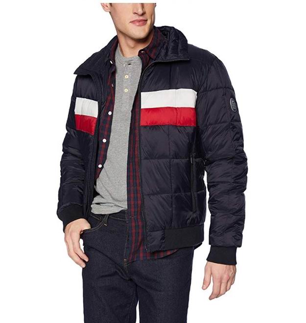  Tommy Hilfiger Quilted Bomber 男士防寒服 77.08加元（S码），原价 242.97加元，包邮