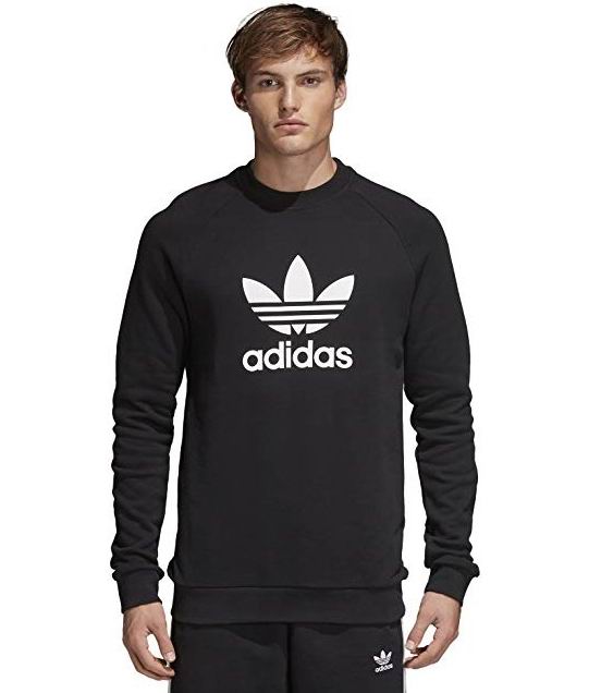  adidas 男士三叶草运动衫 14.31加元（灰色款 17.19加元），原价 70加元