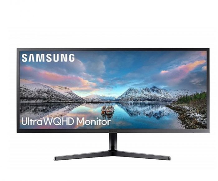  Samsung LS34J552WQNXZA 34英寸超宽QHD LCD VA显示器 299.99加元，原价 649.99加元，包邮