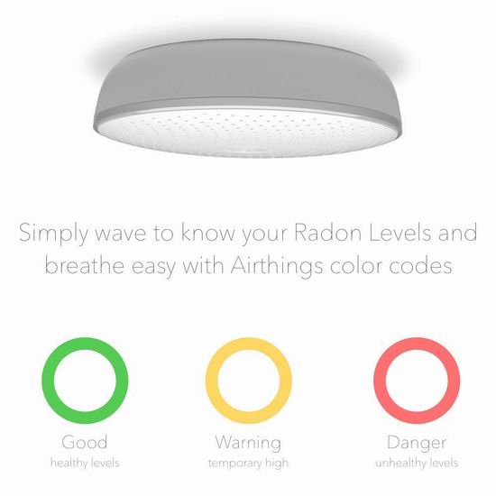 Airthings Wave Smart Radon 第二代智能氡气检测仪6.3折 159.2加元包邮！