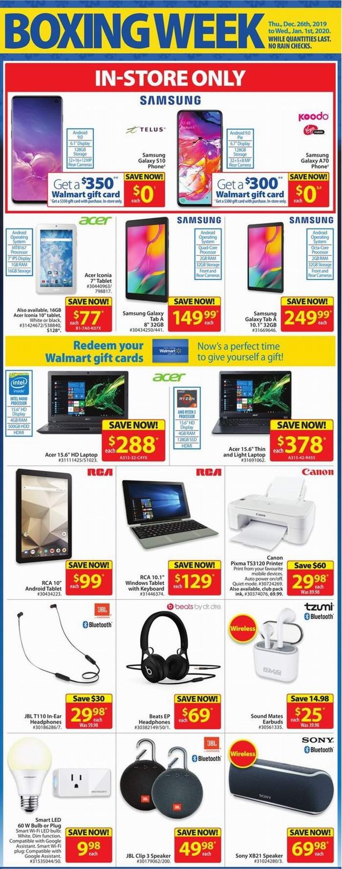 Walmart节礼周大促开抢！32寸电视88加元、Instant Pot电压力锅 59.88加元！