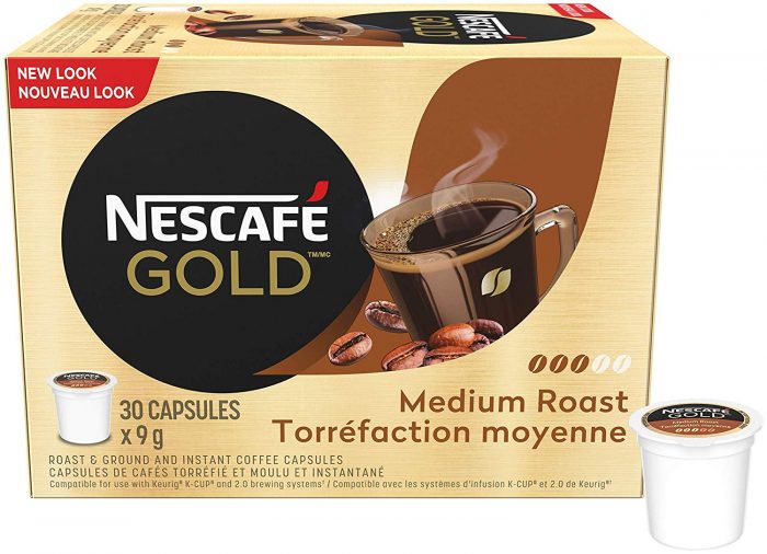  NESCAFÉ雀巢胶囊金胶囊30杯装 14.95加元，原价 17.94加元