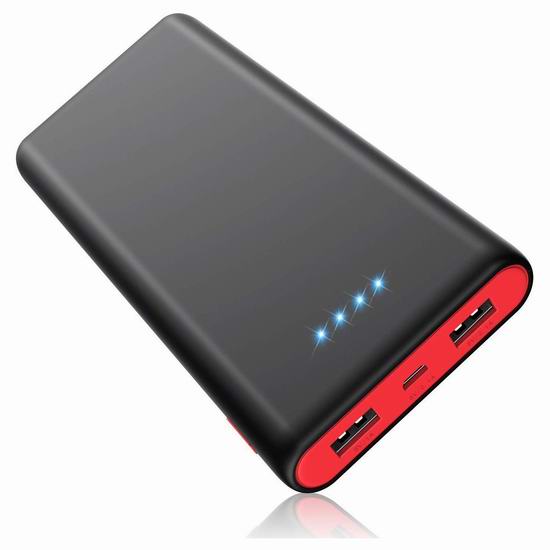  QTshine 25800mAh 双口便携式快速充电移动电源/充电宝 21.99加元限量特卖！