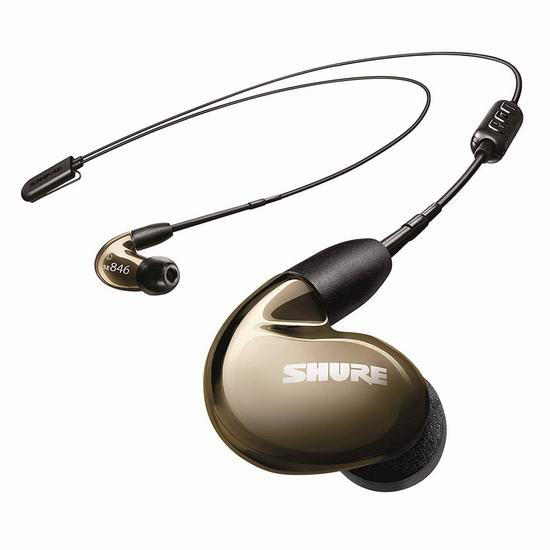  Shure 舒尔 SE846 顶级动铁 蓝牙隔音耳机6.8折 988.51加元包邮！