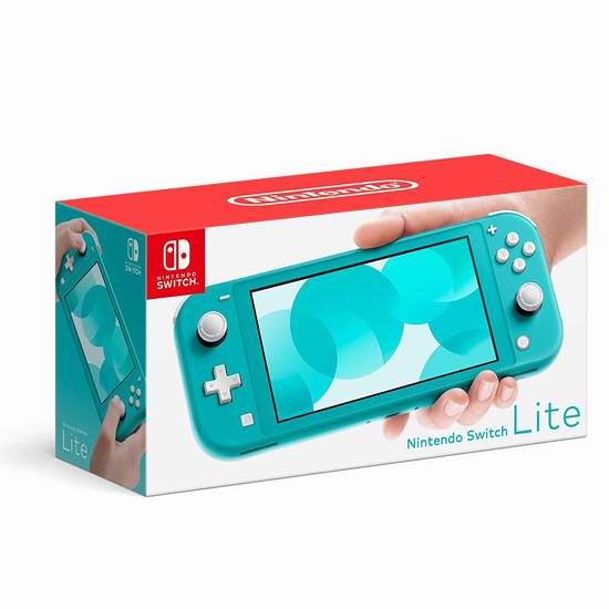  Nintendo 任天堂 Switch Lite 绿松石色 便携式掌上游戏机 259.96加元包邮！