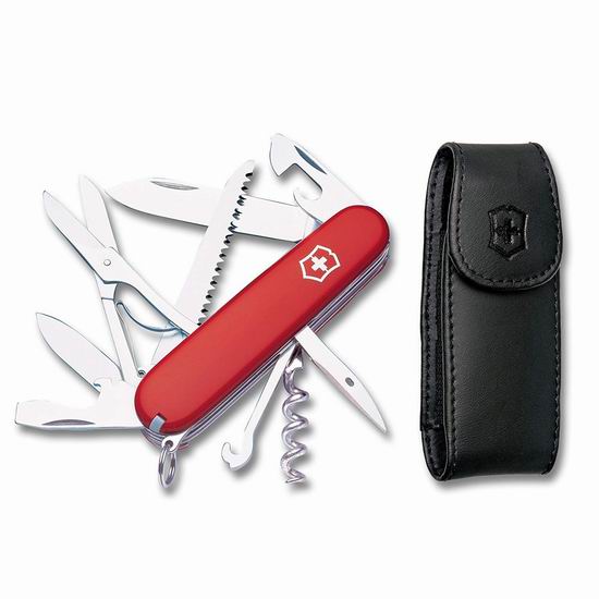  历史新低！Victorinox 维氏正宗瑞士 15功能 经典红猎人口袋刀 47.83加元包邮！