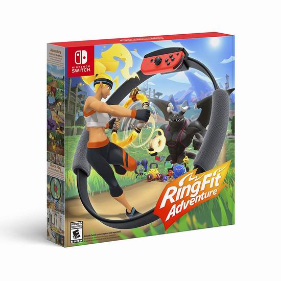 手慢无！Nintendo Switch 任天堂《Ring Fit Adventure 健身大冒险》5.9折 58.98加元包邮！