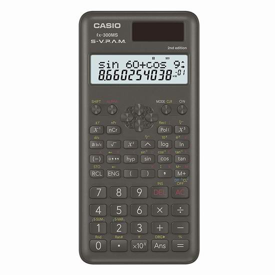  Casio 卡西欧 FX-300MS Plus 2 科学计算器 11.04加元！