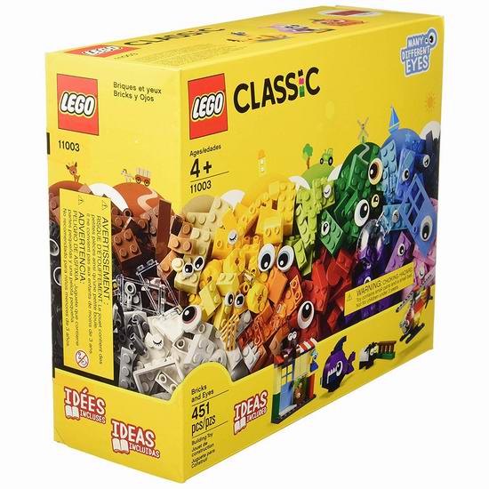  LEGO 乐高 Classic 11003 大眼睛创意积木套装（451pcs）32.8加元！