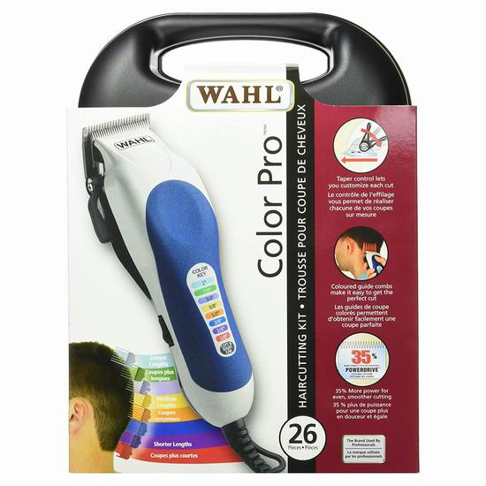  历史最低价！Wahl 3183 Pro 家用专业电动理发工具26件套6.2折 24.99加元！