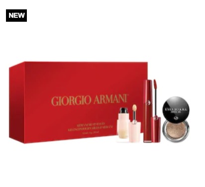  Giorgio Armani 阿玛尼新年唇彩3件套 含红管丝绒唇釉405  82加元，原价 102加元（价值 144加元）