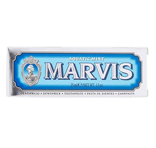  Marvis蓝色薄荷牙膏 25毫升 5加元，原价 7加元