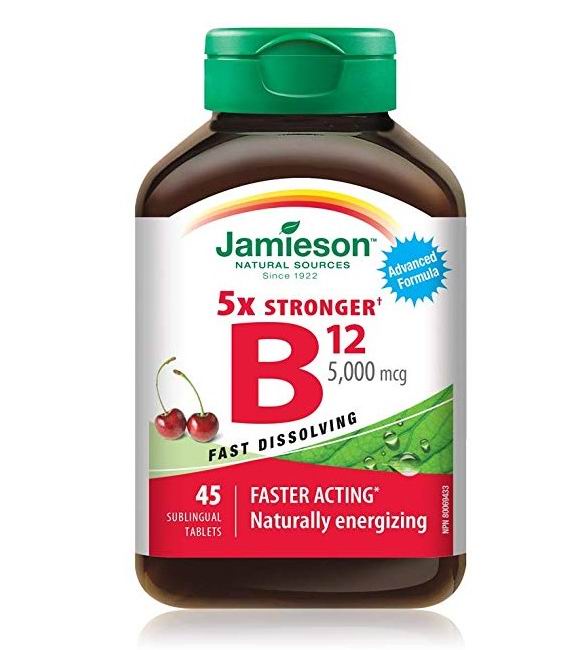  Jamieson 健美生 维生素B12 5000 mcg 速溶型 7.59加元，原价 11.89加元