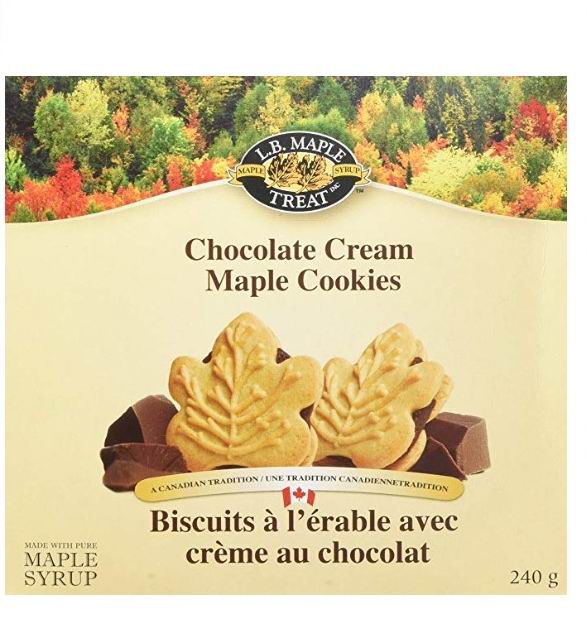  L B Maple Treat 枫味巧克力奶油曲奇饼 5.18加元，原价 6.35加元