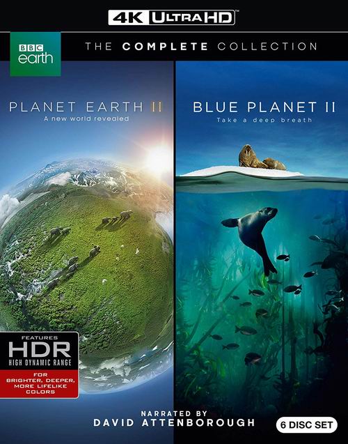  《蓝色星球2》+《地球脉动2》蓝光影碟合集 4.3折 31.99加元，原价 74.99加元