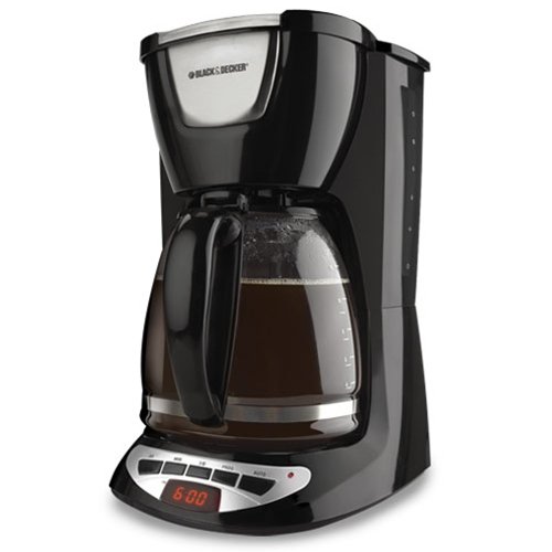  Black & Decker DCM100B 可编程咖啡机12杯 39.21加元，原价 54.55加元，包邮