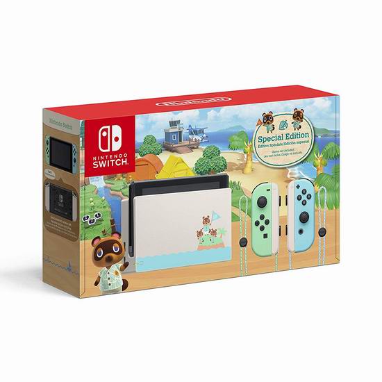  拼手速！Nintendo 任天堂 《集合啦！动物森友会》限定版 Switch 便携式游戏机 399.96加元包邮！