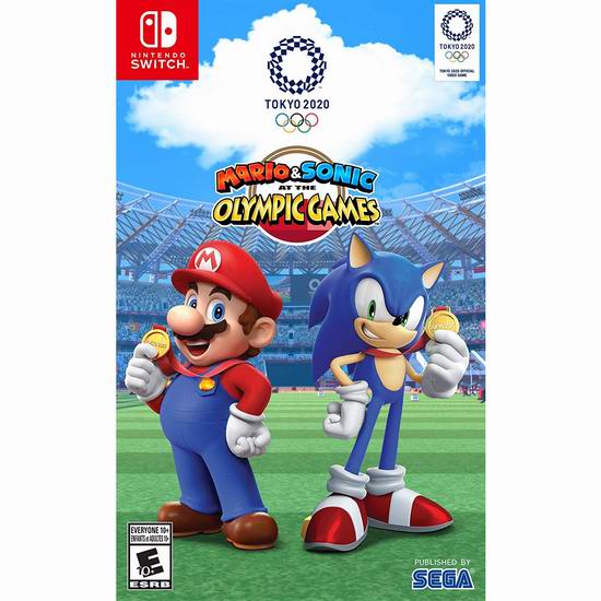  历史最低价！《Mario & Sonic 马力欧&索尼克 AT 2020东京奥运》任天堂Switch版游戏5折 39.96加元包邮！
