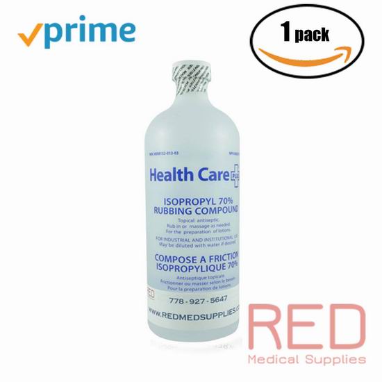  现货！RED Medical Supplies 70%医用消毒酒精500ml装 18.95加元！