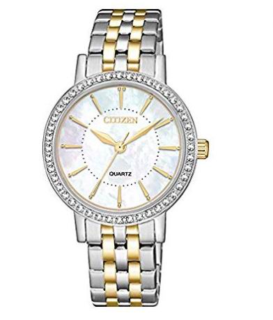  Citizen  EL3044-89D珍珠母贝手表 134.97加元，原价 225.99加元，包邮