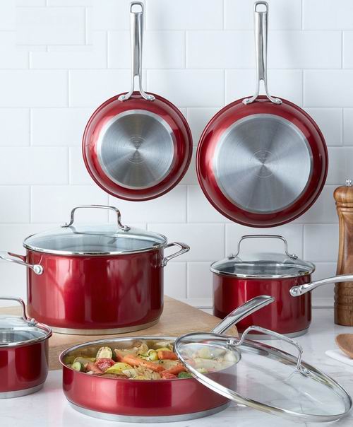  KitchenAid 不锈钢炊具10件套 179.99加元，原价  679.99加元，包邮