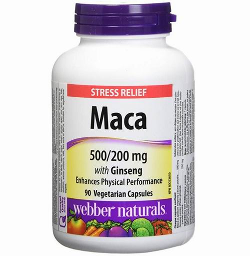  Webber Naturals Maca 素食胶囊 90粒 含人参200毫克 13.96加元，原价 17.97加元