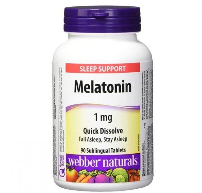  历史新低！Webber Naturals Melatonin 速效褪黑素90粒装 4.92加元包邮！