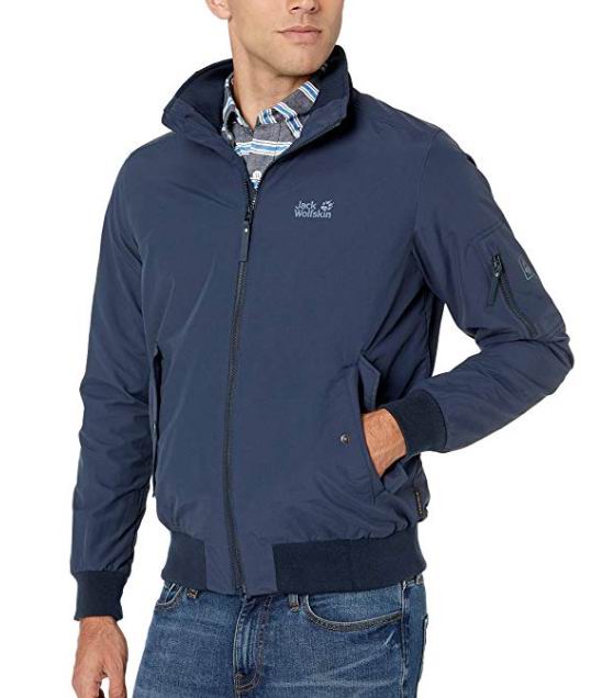  Jack Wolfskin Huntington 男士防风轰炸机夹克 49.5加元（L码），原价 161.7加元，包邮
