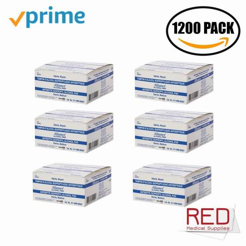  REDMed 70%酒精消毒棉片（1200片）45.65加元+包邮！