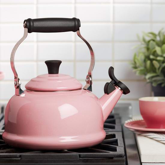  Le Creuset Classic 高颜值 珐琅铸钢茶壶/鸣响烧水壶4.2折 68加元！