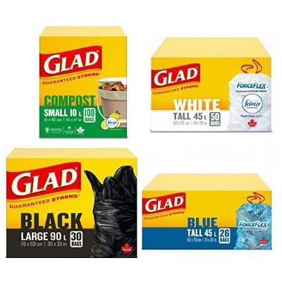  精选 Glad 等品牌厨房垃圾、生活垃圾等各种垃圾袋1.12加元！