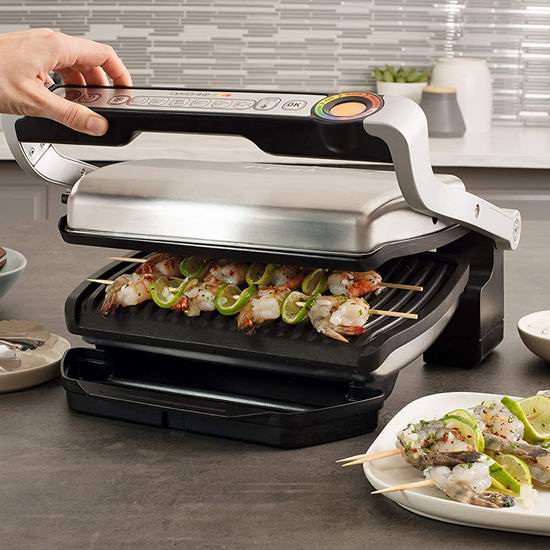  T-fal GC712D54 Optigrill+ 室内不锈钢电烤炉6.4折 160.21加元包邮！