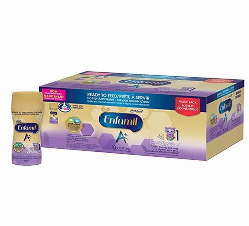  Enfamil A+ 1婴儿配方液体奶 237毫升×18瓶 51.27加元，原价 54.97加元，包邮