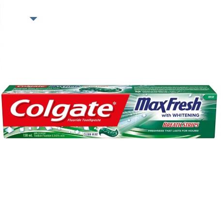  Colgate MaxFresh迷你薄荷味 牙膏150毫升 2.84加元，原价 3.99加元