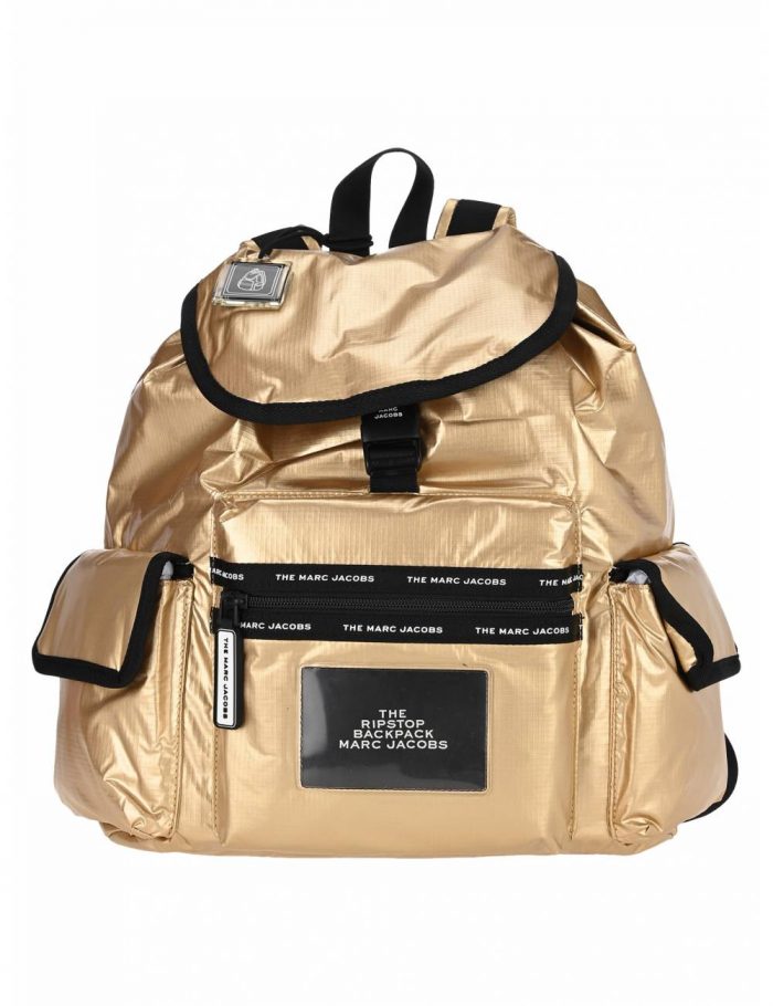  Marc Jacobs Ripstop金色款 尼龙双肩包 7折 231加元，原价 330加元，包邮