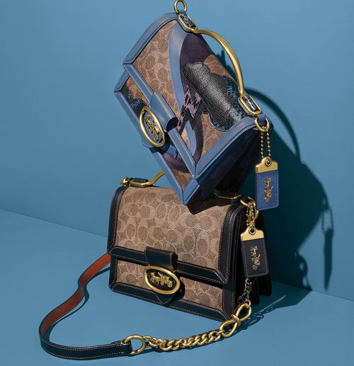  Coach Riley Top Handle 22 复古翻盖包 486.5加元，原价 695加元，包邮