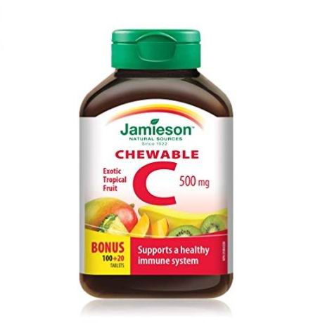  Jamieson 维生素C 咀嚼片 水果味 6.77加元！