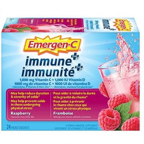  Emergen-C Raspberry  维生素C / B矿物质补充剂 24粒 13.48加元