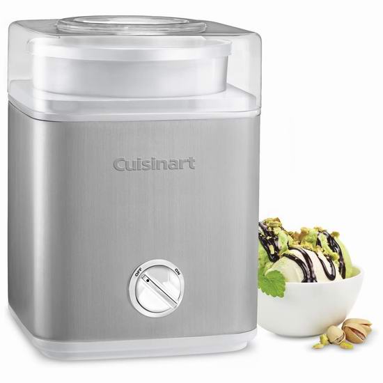  Cuisinart ICE-30WNC 多功能冰淇淋/酸奶机 98.97加元包邮！