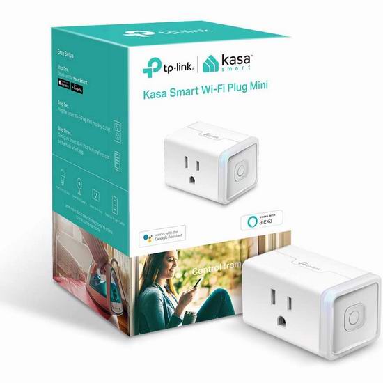  TP-Link HS103 Kasa Smart WiFi 迷你智能插头6.7折 9.99加元！