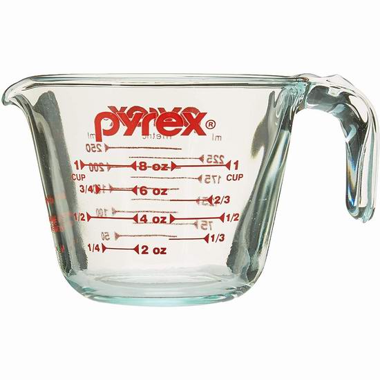  Pyrex Prepware 1杯量 耐热玻璃量杯5折 4.97加元！