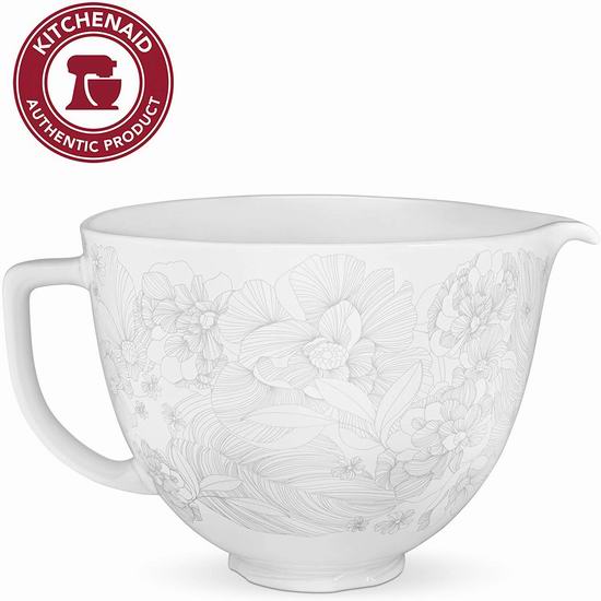  历史最低价！KitchenAid KSM2CB5PWF 厨师机专用 5夸脱 精美印花 陶瓷搅拌碗5.8折 69.99加元包邮！3款可选！
