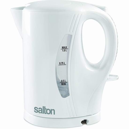  历史新低！Salton JK1641W 1升无绳快速电热水壶 10.98加元！