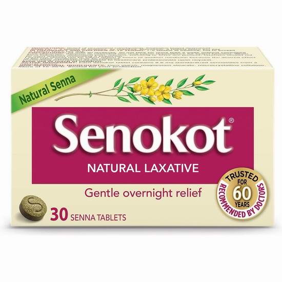  便秘克星 Senokot Natural Laxative 天然草本助排便 软便 通便丸30粒 5.48加元！