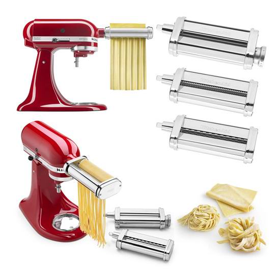  补货！Kitchenaid KSMPRA 厨师机专用 面条/压面切面器配件3件套6.1折 139.99加元包邮！